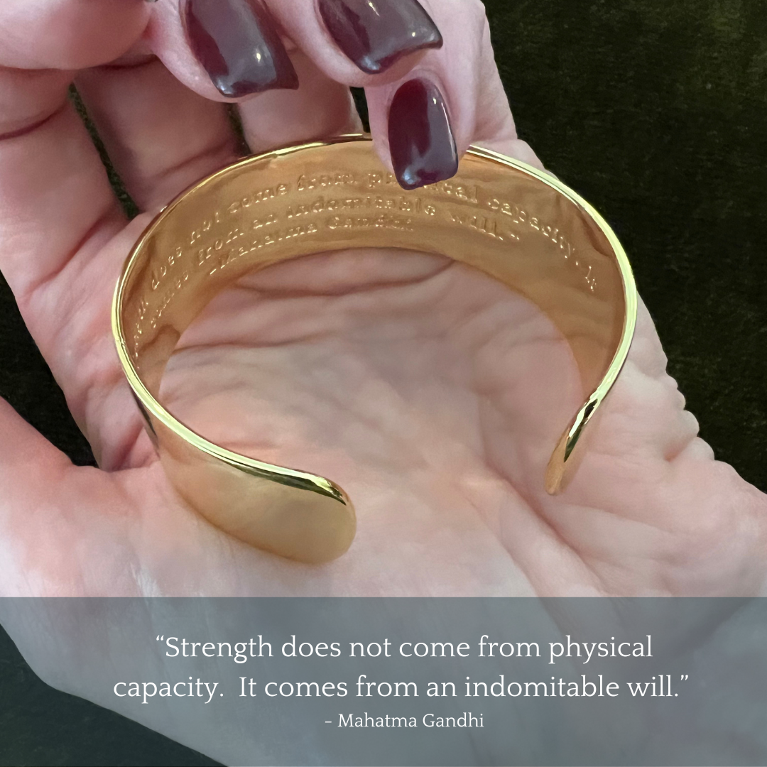 Strength Gold Cuff