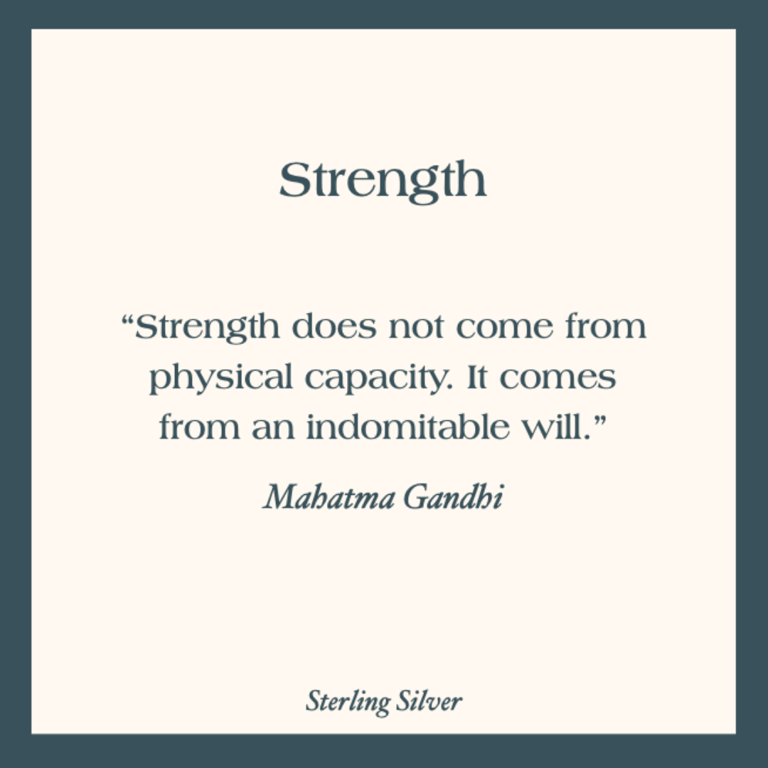 Strength Sterling Silver Cuff