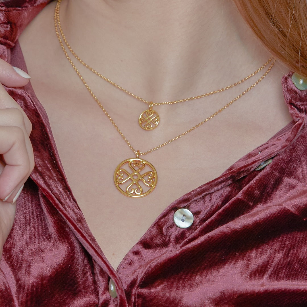 Love gold necklaces