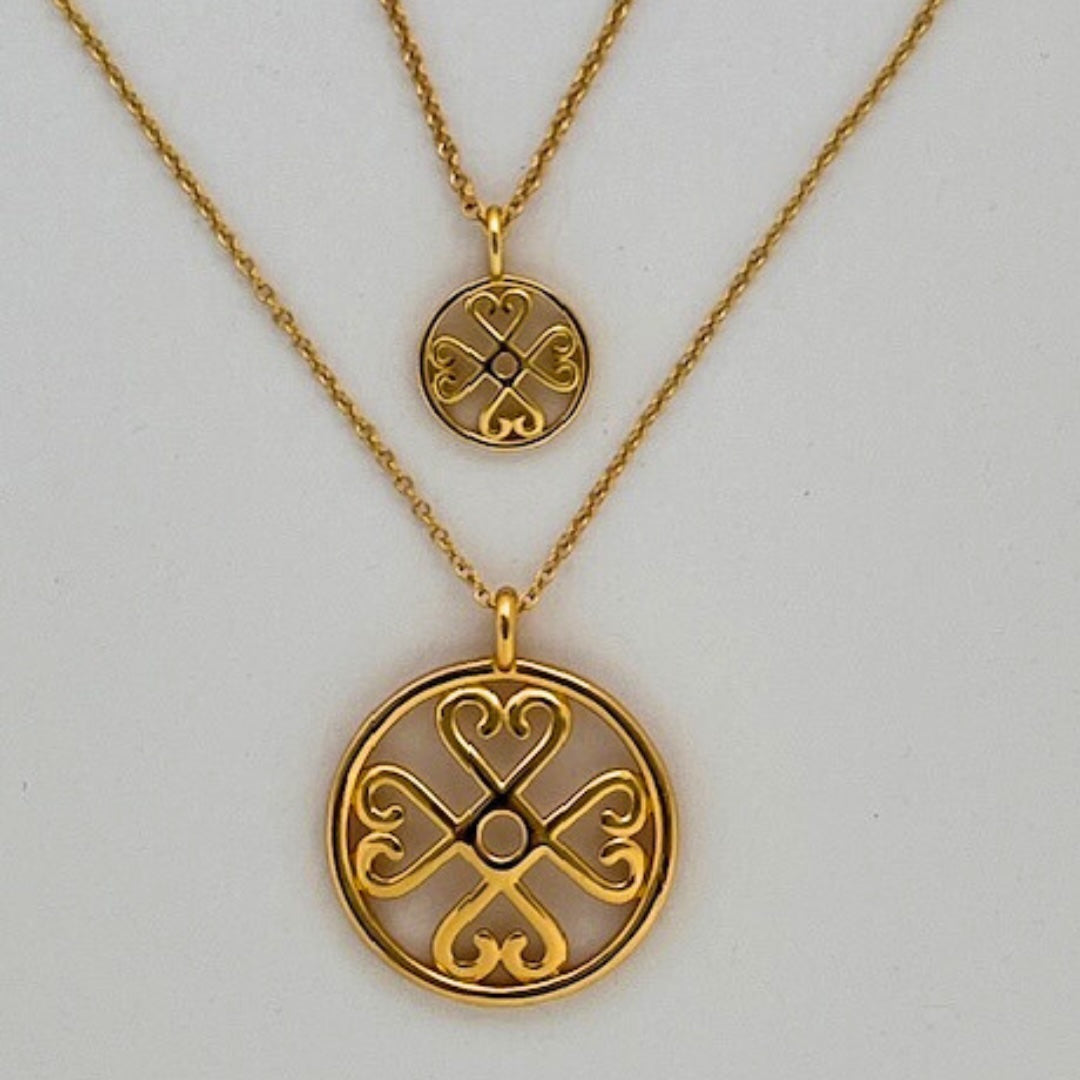 Love gold necklaces