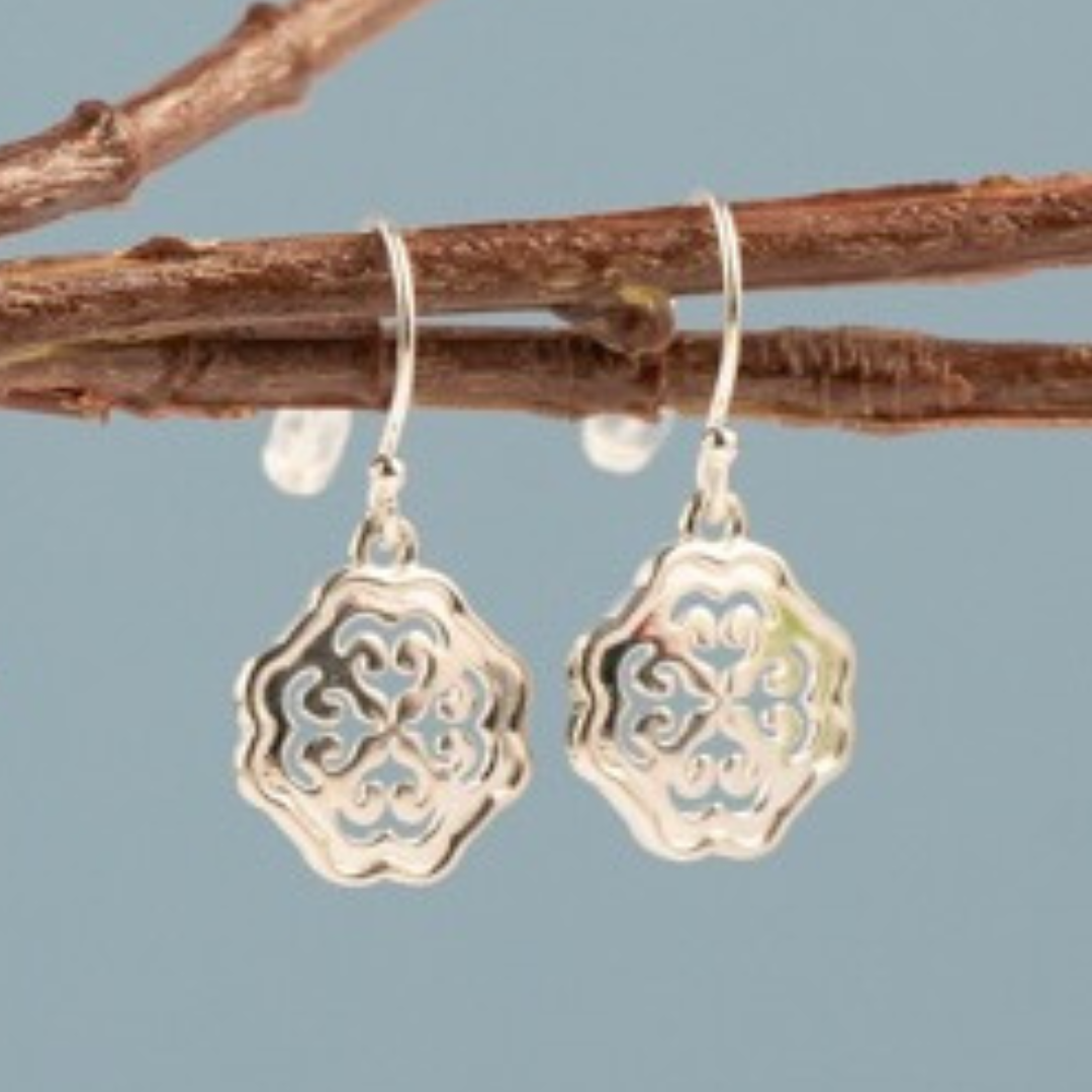 Protection Earrings Sterling