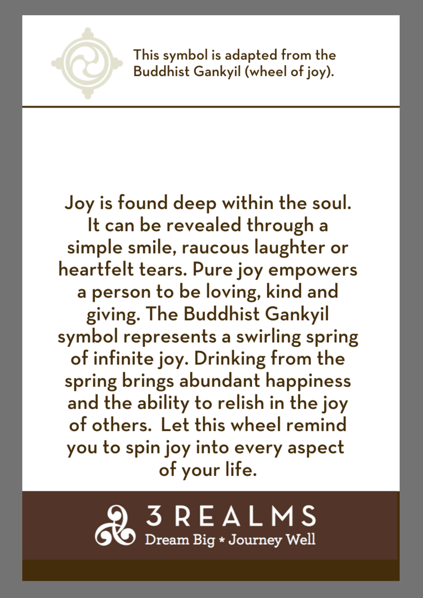 Joy Key Ring Pewter