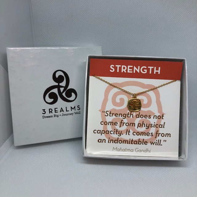 Strength Necklace Gold Plated