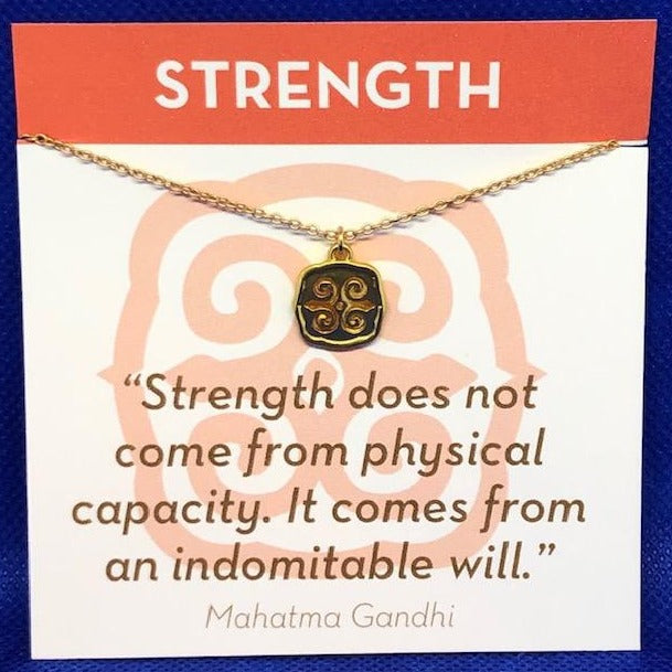 Strength Necklace Gold Plated