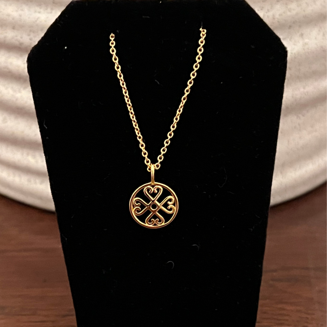Love small necklace 18k gold plated