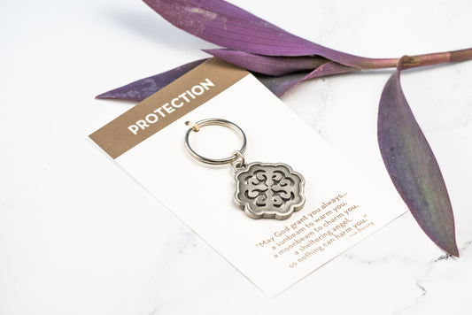 Protection Key Ring Pewter