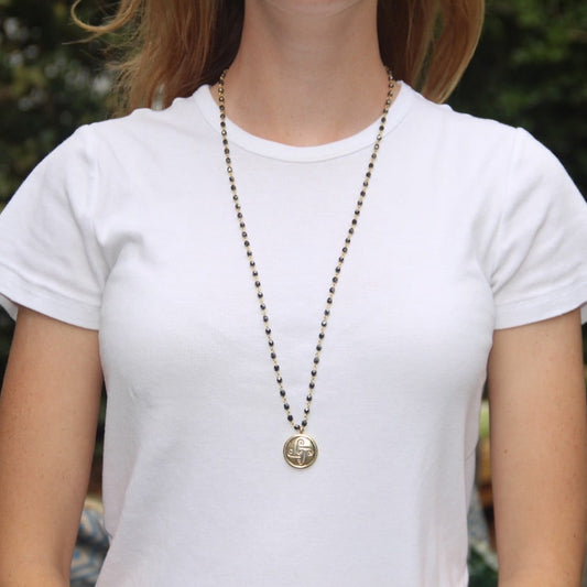 Motherhood Gold Beaded Necklace (16” and 30”)