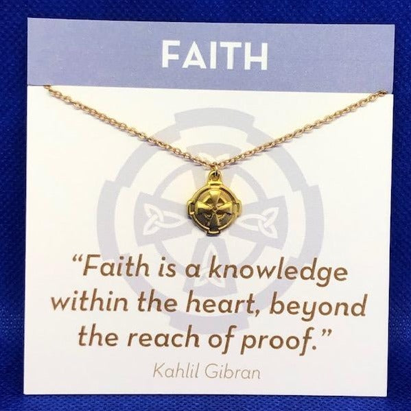 Faith Necklace Gold Plated